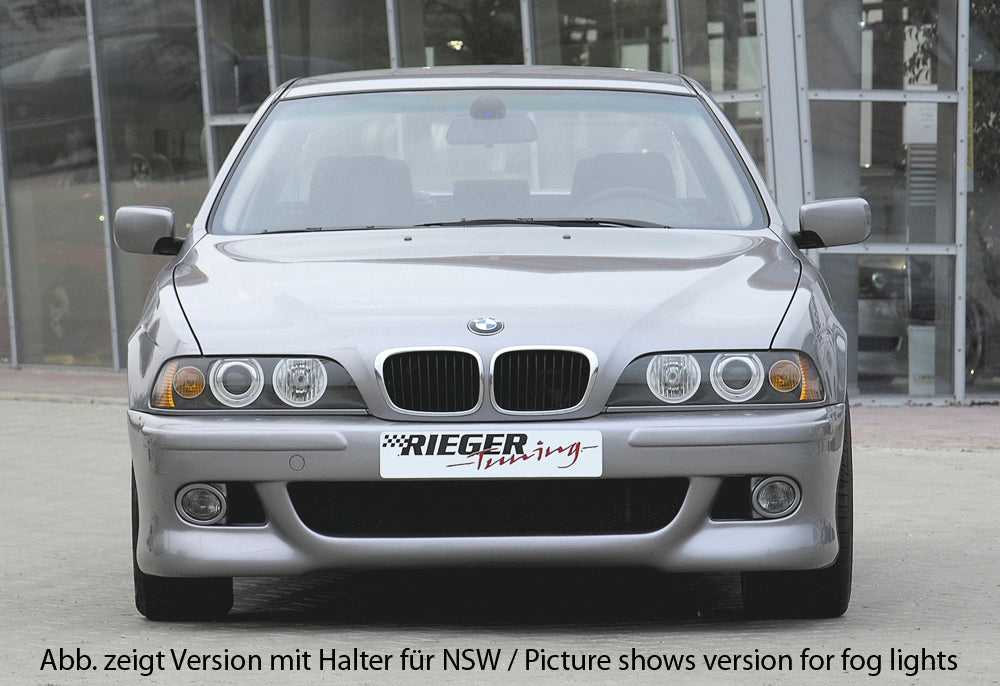 BMW 5er E39 Rieger Spoilerstoßstange   ABS, für Fzg. mit Scheinwerferreinigungsanlage, 
inkl. Alugitter, Gutachten, Montagezubehör