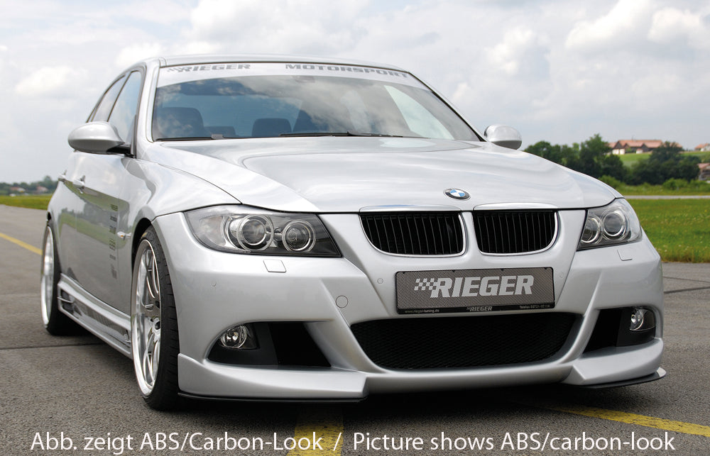 BMW 3er E90 Rieger Spoilerschwert   für Spoilerstoßstange 53402/10/11/12 2-tlg., für Spoilerstoßstange, ABS, 
inkl. Montagezubehör, ABE