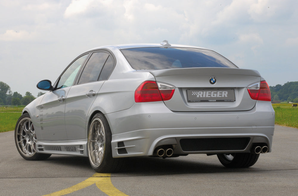 BMW 3er E90 Rieger Seitenschweller  rechts, mit Schacht und 2 Ausschnitten, ABS, 
inkl. Alugitter, Gutachten, Montagezubehör