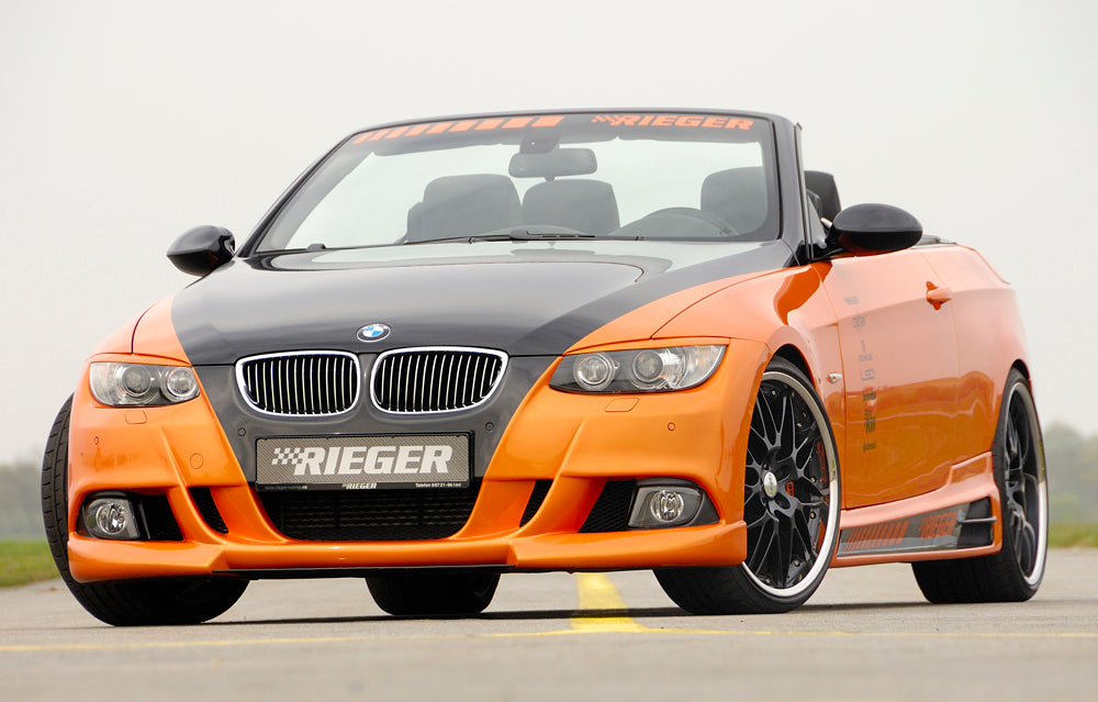 BMW 3er E92 Rieger Spoilerstoßstange    ABS,  für Fzg. mit Scheinwerferreinigungsanlage, Einparkhilfe, 
Alugitter, Montagezubehör, ABE