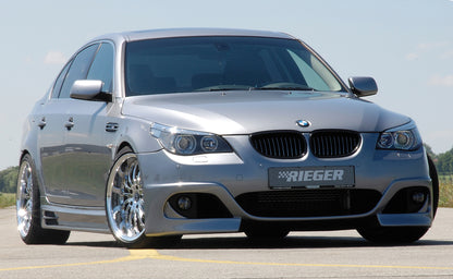 BMW 5er E60 Rieger Seitenschweller  rechts, mit Schacht und 2 Ausschnitten, ABS, 
inkl. Alugitter, Gutachten, Montagezubehör