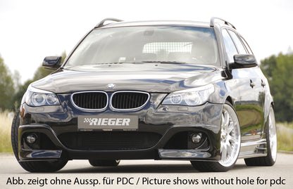 BMW 5er E60 Rieger Spoilerstoßstange  ABS, für Fzg. mit Scheinwerferreinigungsanlage, Einparkhilfe (PDC), 
inkl. Alugitter, Montagezubehör, ABE