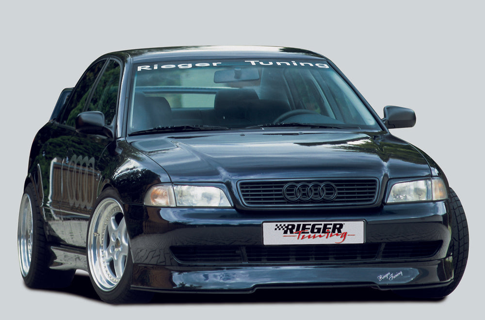 Audi A4 (B5) Rieger Spoilerschwert   für  Spoilerlippe 55010 gekantete Version, für Spoilerlippe, ABS, 
inkl. Montagezubehör, Gutachten