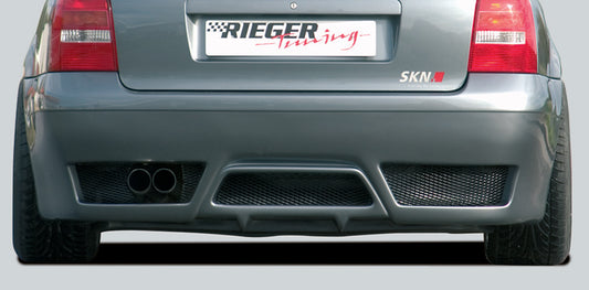 Audi A4 (B5) Rieger Heckschürze    ABS, 
inkl. Alugitter, Gutachten, Montagezubehör