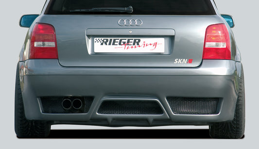 Audi A4 (B5) Rieger Heckschürze    ABS, 
inkl. Alugitter, Gutachten, Montagezubehör
