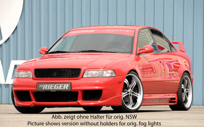 Audi A4 (B5) Rieger Spoilerstoßstange RS-Four-Look   mit Halter f. orig. NSW, ABS, 
inkl. Alugitter, Montagezubehör, ABE