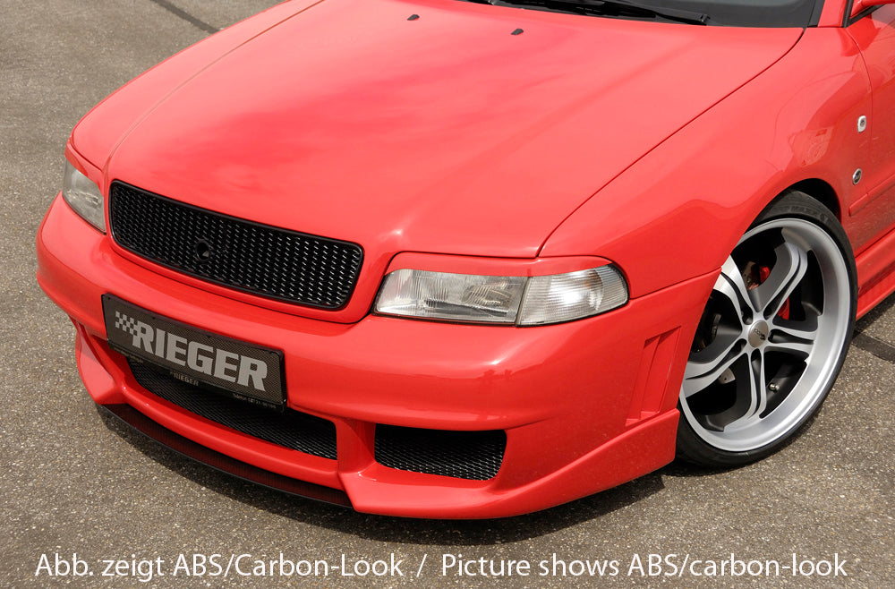 Audi A4 (B5) Rieger Spoilerschwert für Spoilerstoßstangen 55070/71/72/73/74/75 mittig, für Spoilerstoßstange, ABS, 
inkl. Montagezubehör, ABE