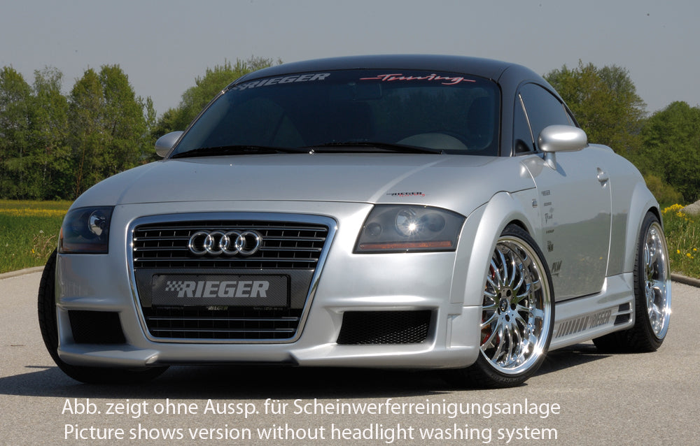 Audi TT (8N) Rieger Spoilerstoßstange R-Frame  Achtung: Grill muss separat bestellt werden! ABS, für Fzg. mit Scheinwerferreinigungsanlage, 
inkl. Alugitter, Montagezubehör, ABE