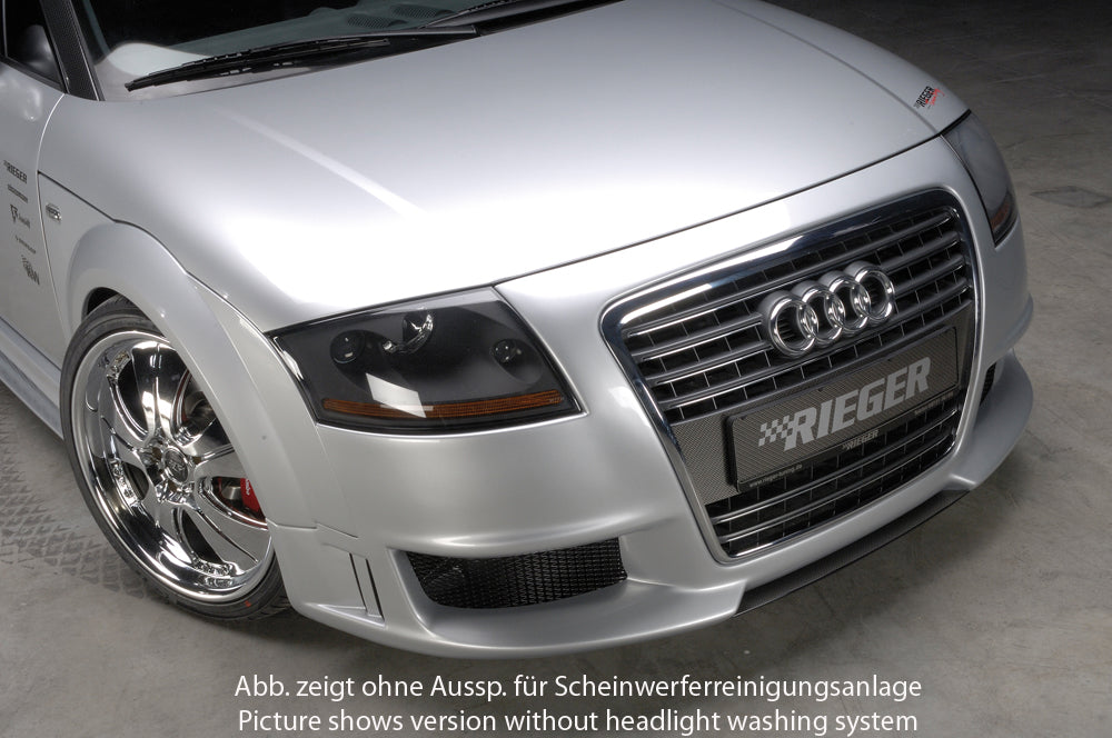 Audi TT (8N) Rieger Spoilerstoßstange R-Frame  Achtung: Grill muss separat bestellt werden! ABS, für Fzg. mit Scheinwerferreinigungsanlage, 
inkl. Alugitter, Montagezubehör, ABE
