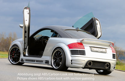 Audi TT (8N) Rieger Heckschürze    ABS, 
inkl. Montagezubehör, Alugitter, Gutachten