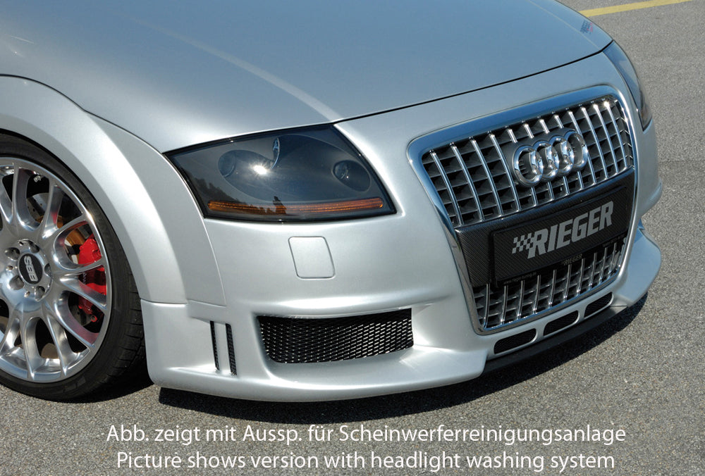 Audi TT (8N) Rieger Spoilerstoßstange R-Frame  Achtung: Grill muss separat bestellt werden! mit zusätzlichen Lüftungsschlitzen, ABS, 
inkl. Alugitter, Montagezubehör, ABE