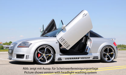 Audi TT (8N) Rieger Spoilerstoßstange R-Frame  Achtung: Grill muss separat bestellt werden! mit zusätzlichen Lüftungsschlitzen, ABS, 
inkl. Alugitter, Montagezubehör, ABE