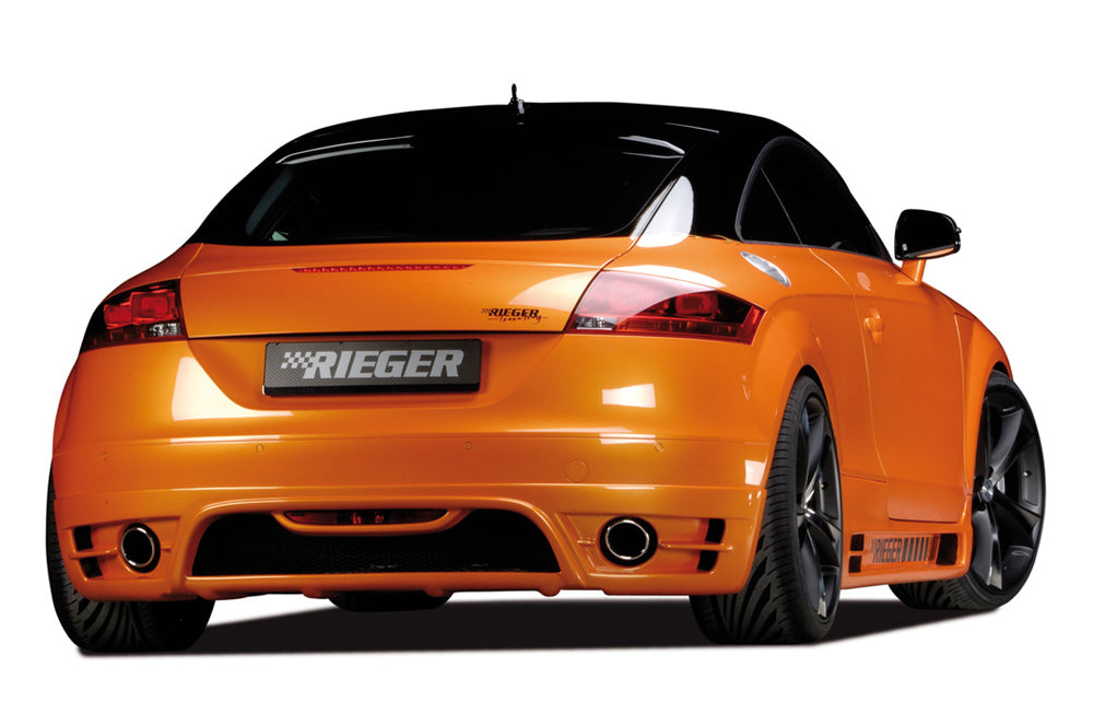 Audi TT (8J) Rieger Heckansatz    für Endrohr li. u. re., ABS, für Fzg. ohne S-Line Exterieur, 
inkl. Alugitter, Gutachten, Montagezubehör