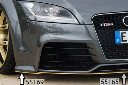 Audi TT RS (8J) Rieger Spoilerschwert seitlich rechts für orig. Frontschürze Audi TT RS (8J) rechts, für orig. Frontschürze, ABS, 
inkl. Montagezubehör, Gutachten