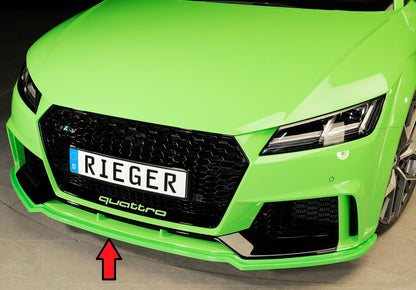 Audi TT RS (8J/8J1-FV/8S) Rieger Spoilerschwert für orig. TT-RS Frontschürze für orig. Frontschürze, ABS, 
inkl. Montagezubehör, ABE