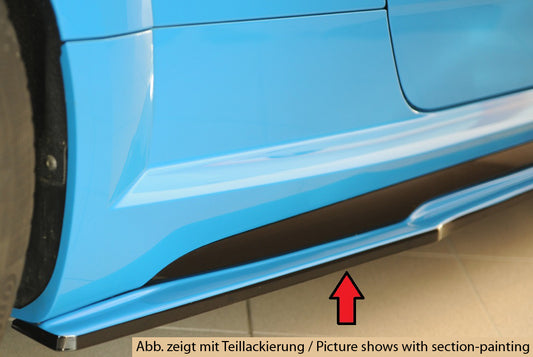 Audi TT (8J-FV/8S) Rieger Seitenschwelleransatz (ca. 19mm) rechts, für orig. Seitenschweller, ABS, für Fzg. mit S-Line Ext...