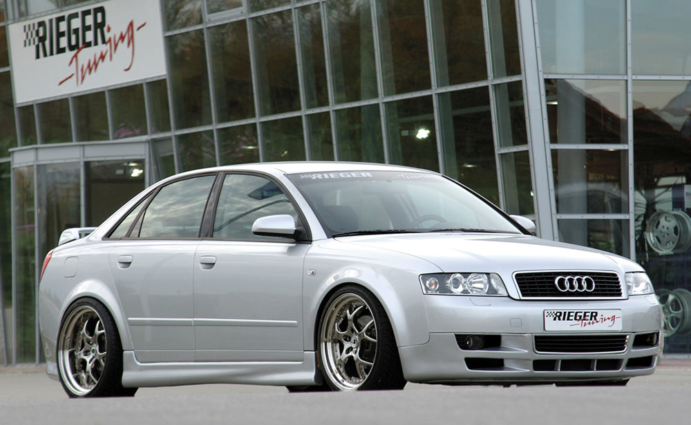 Audi A4 (8E) Typ B6 Rieger Spoileransatz    ABS, 
inkl. Alugitter, Gutachten, Montagezubehör
