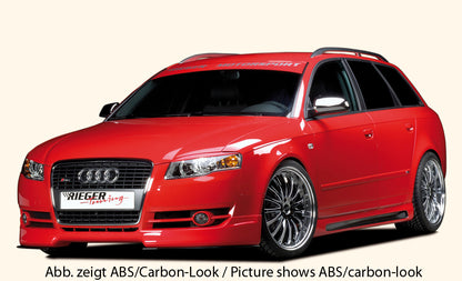 Audi A4 (8E) Typ B6 Rieger Seitenschweller  rechts, mit Schacht, mit Ausschnitt, ABS, für Fzg. mit S-Line Exterieur und ohne S-Line Exterieur, 
inkl. Alugitter, Gutachten, Montagezubehör