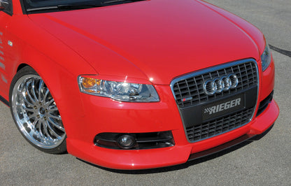 Audi A4 (8E) Typ B7 Rieger Spoilerlippe   Nur für S-Line Exterieur ABS, für Fzg. mit S-Line Exterieur, 
inkl. Montagezubehör, ABE