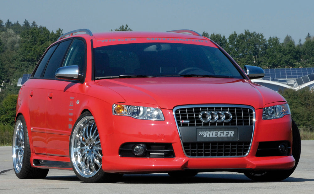 Audi A4 (8E) Typ B7 Rieger Spoilerlippe   Nur für S-Line Exterieur ABS, für Fzg. mit S-Line Exterieur, 
inkl. Montagezubehör, ABE