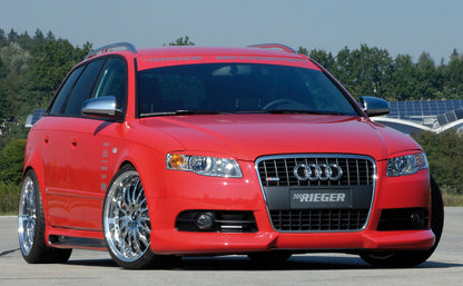 Audi A4 (8E) Typ B7 Rieger Spoilerlippe   Nur für S-Line Exterieur ABS, für Fzg. mit S-Line Exterieur, 
inkl. Montagezubehör, ABE