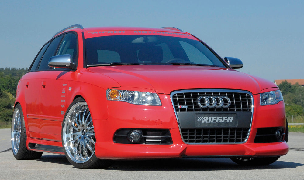 Audi A4 (8E) Typ B7 Rieger Spoilerlippe   Nur für S-Line Exterieur ABS, für Fzg. mit S-Line Exterieur, 
inkl. Montagezubehör, ABE