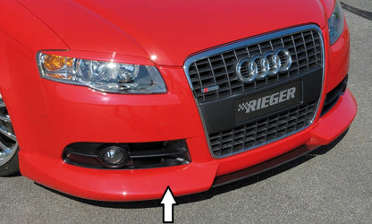 Audi A4 (8E) Typ B7 Rieger Spoilerlippe   Nur für S-Line Exterieur ABS, für Fzg. mit S-Line Exterieur, 
inkl. Montagezubehör, ABE