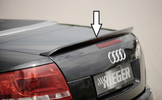 Audi A4 (8H) Rieger Heckklappenspoiler nur für Cabrio PUR, 
inkl. Montagezubehör, ABE