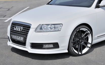Audi A6 (4F) Rieger Spoilerlippe  ABS, für Fzg. ohne S-Line Exterieur, 
inkl. Montagezubehör, ABE