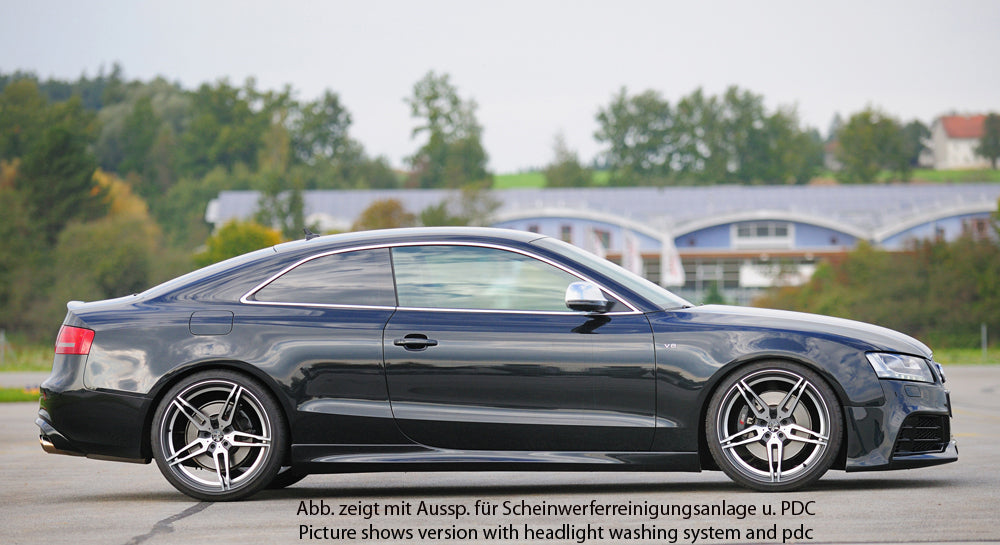 Audi A5 (B8/B81) Rieger Spoilerstoßstange  orig. Nebelscheinwerfer entfallen, ABS, für Fzg. mit Scheinwerferreinigungsanlage, S-Line Exterieur und ohne S-Line Exterieur, 
inkl. Montagezubehör, ABE