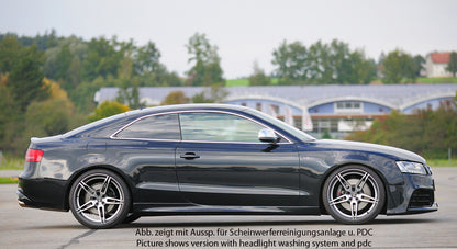 Audi A5 (B8/B81) Rieger Spoilerstoßstange  orig. Nebelscheinwerfer entfallen, ABS, für Fzg. mit Scheinwerferreinigungsanlage, S-Line Exterieur und ohne S-Line Exterieur, 
inkl. Montagezubehör, ABE