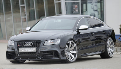 Audi A5 (B8/B81) Rieger Spoilerstoßstange  orig. Nebelscheinwerfer entfallen, ABS, für Fzg. mit Scheinwerferreinigungsanlage, Einparkhilfe (PDC), S-Line Exterieur und ohne S-Line Exterieur, 
inkl. Montagezubehör, ABE