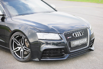 Audi A5 (B8/B81) Rieger Spoilerstoßstange  orig. Nebelscheinwerfer entfallen, ABS, für Fzg. mit Scheinwerferreinigungsanlage, Einparkhilfe (PDC), S-Line Exterieur und ohne S-Line Exterieur, 
inkl. Montagezubehör, ABE