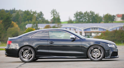 Audi A5 (B8/B81) Rieger Spoilerstoßstange  orig. Nebelscheinwerfer entfallen, ABS, für Fzg. mit Scheinwerferreinigungsanlage, Einparkhilfe (PDC), S-Line Exterieur und ohne S-Line Exterieur, 
inkl. Montagezubehör, ABE