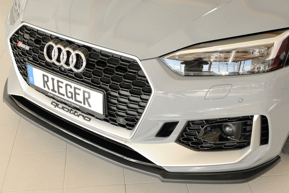 Audi RS5 (B9/F5) Rieger Spoilerschwert für orig. RS5-Frontschürze für orig. Frontschürze, ABS, 
inkl. Montagezubehör, ABE
