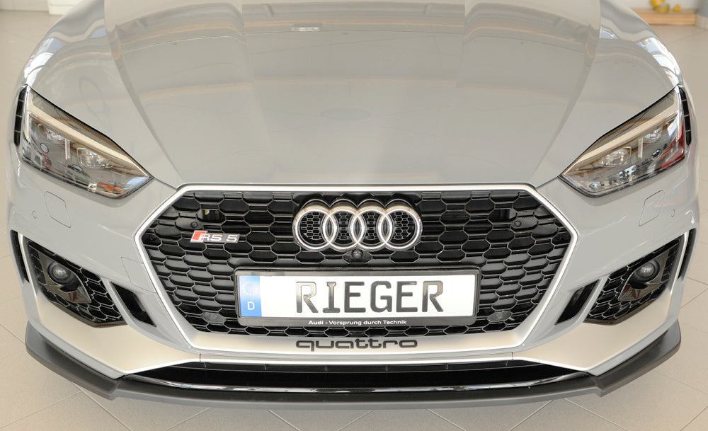 Audi RS5 (B9/F5) Rieger Spoilerschwert für orig. RS5-Frontschürze für orig. Frontschürze, ABS, 
inkl. Montagezubehör, ABE