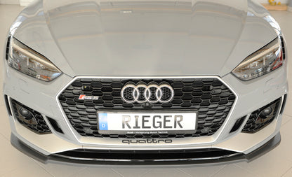 Audi RS5 (B9/F5) Rieger Spoilerschwert für orig. RS5-Frontschürze für orig. Frontschürze, ABS, 
inkl. Montagezubehör, ABE