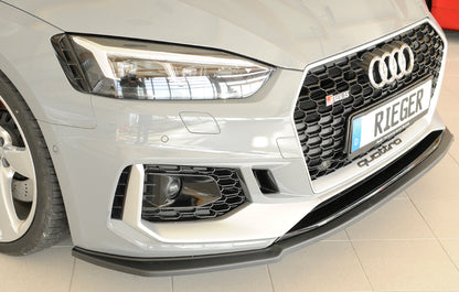 Audi RS5 (B9/F5) Rieger Spoilerschwert für orig. RS5-Frontschürze für orig. Frontschürze, ABS, 
inkl. Montagezubehör, ABE