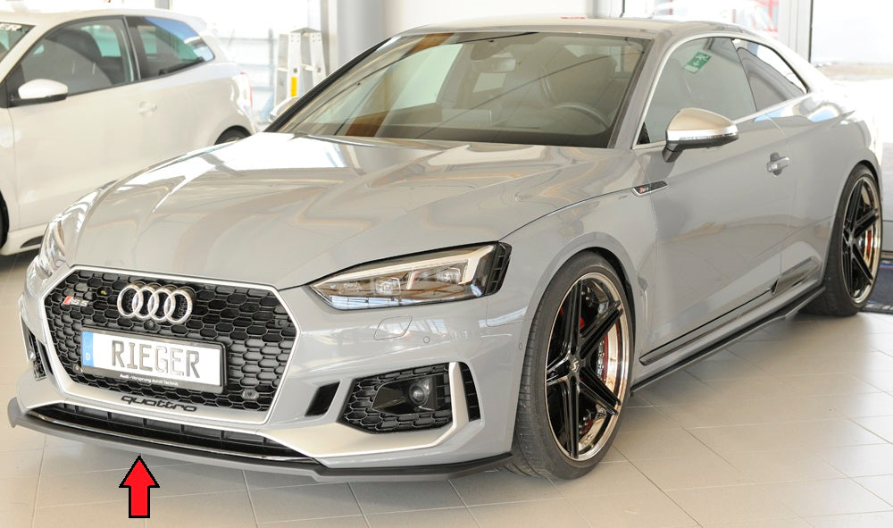 Audi RS5 (B9/F5) Rieger Spoilerschwert für orig. RS5-Frontschürze für orig. Frontschürze, ABS, 
inkl. Montagezubehör, ABE
