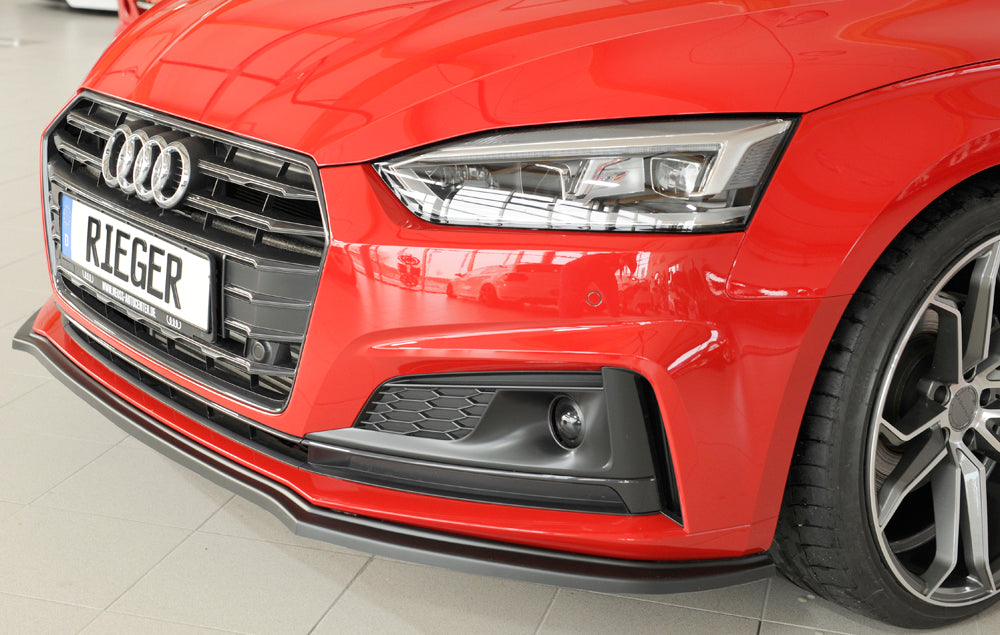 Audi A5 (B9/F5) Rieger Spoilerschwert für orig. S-Line Frontschürze für orig. Frontschürze, ABS, für Fzg. mit S-Line Exterieur, 
inkl. Montagezubehör, ABE