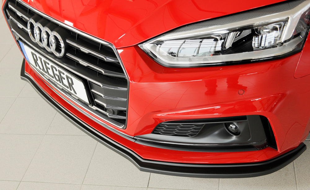 Audi A5 (B9/F5) Rieger Spoilerschwert für orig. S-Line Frontschürze für orig. Frontschürze, ABS, für Fzg. mit S-Line Exterieur, 
inkl. Montagezubehör, ABE
