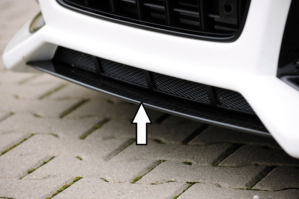 Audi A4 (B8/B81) Rieger Spoilerschwert für Spoilerstoßstange 55524/25/26/27 mittig, für Spoilerstoßstange, ABS, für Fzg. mit S-Line Exterieur und ohne S-Line Exterieur, 
inkl. Montagezubehör, ABE