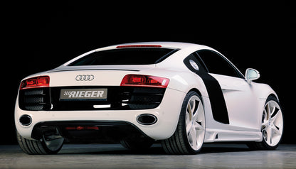 Audi R8 (42) Rieger Seitenschweller  links, mit Schacht, mit Ausschnitt, ABS, 
inkl. Alugitter, Montagezubehör, Gutachten
