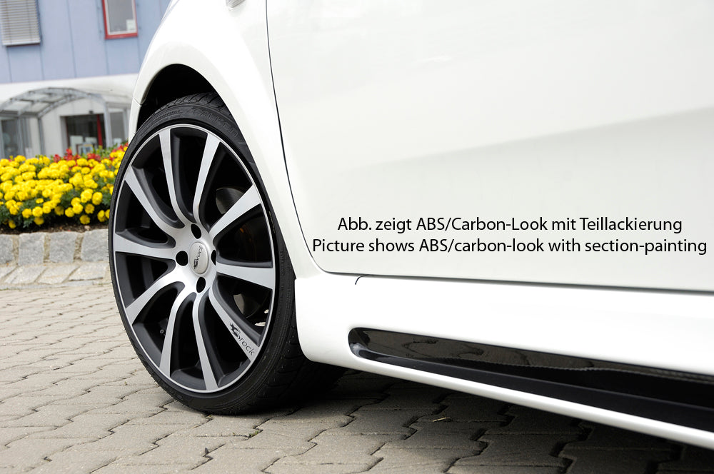 Fiat Grande Punto (199) Rieger Seitenschweller    rechts, mit Schacht, mit Ausschnitt, ABS, 
inkl. Alugitter, Montagezubehör, Gutachten