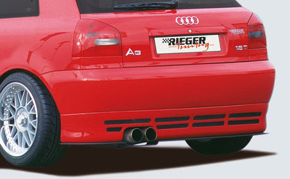 Audi A3 (8L) Rieger Heckansatz   ( nicht Quattro ) ABS, 
inkl. Gutachten, Montagezubehör, Alugitter