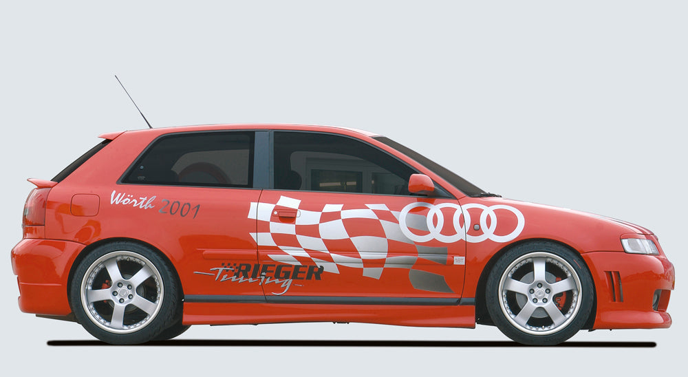 Audi A3 (8L) Rieger Seitenschweller -> nicht für S3 rechts, ABS, 
inkl. Gutachten, Montagezubehör