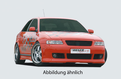 Audi A3 (8L) Rieger Spoilerstoßstange S3-Look  für Grill mit Alugitter mit Halter f. orig. NSW, mit integr. Kühlergrilleinfassung, ABS, für Fzg. mit Scheinwerferreinigungsanlage, 
inkl. Alugitter, Montagezubehör, ABE
