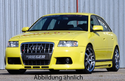 Audi A3 (8L) Rieger Spoilerstoßstange R-Frame  -> für original Audi-Grill mit Lüftungsschlitzen, ABS, 
inkl. Alugitter, Montagezubehör, ABE