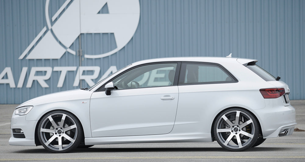 Audi A3 (8V) Rieger Spoilerlippe    ABS, für Fzg. ohne S-Line Exterieur, 
inkl. Montagezubehör, ABE