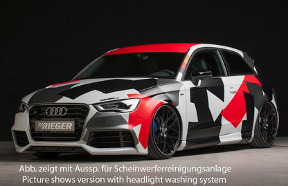 Audi A3 (8V) Rieger Spoilerstoßstange  ABS, für Fzg. mit S-Line Exterieur und ohne S-Line Exterieur, 
inkl. Alugitter, Montagezubehör, ABE